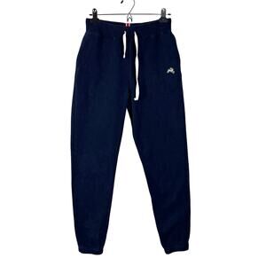 Tracksmith Trackhouse Sweatpants Navy Blue Men Small Pockets cotton blend
